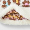 Toddler Girls' Leopard Printed Beanie - Cat & Jack™ White - image 3 of 3