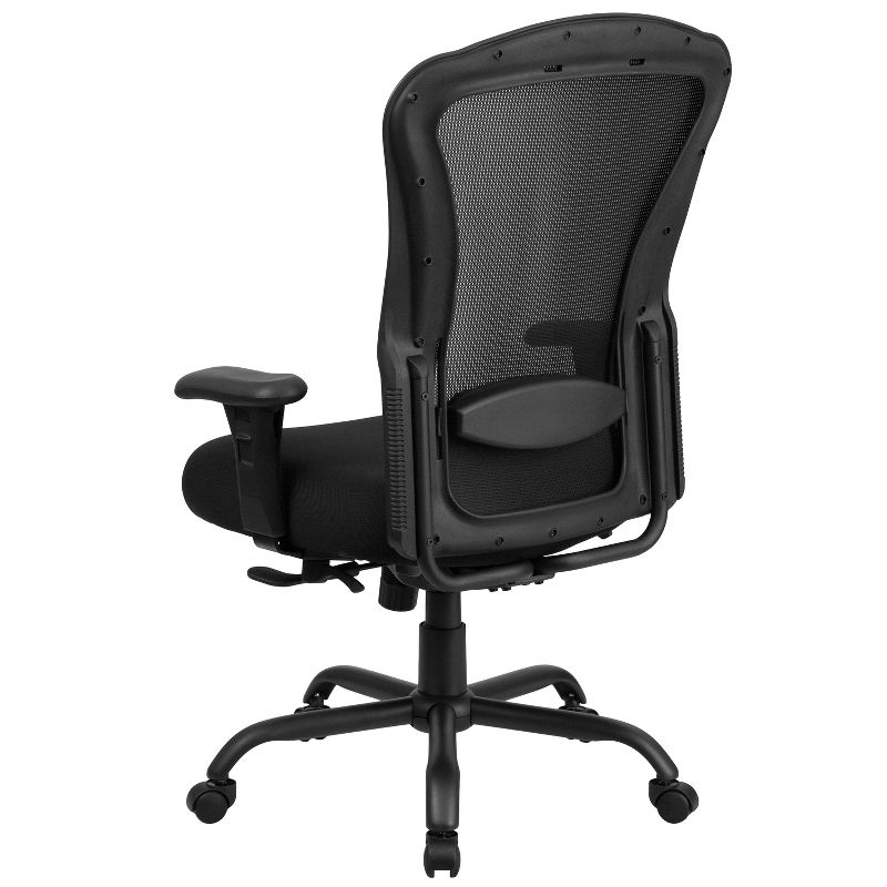Flash Furniture HERCULES Series 24/7 Intensive Use Big & Tall 400 lb. Rated Black Mesh Multifunction Synchro-Tilt Ergonomic Office Chair, 5 of 9