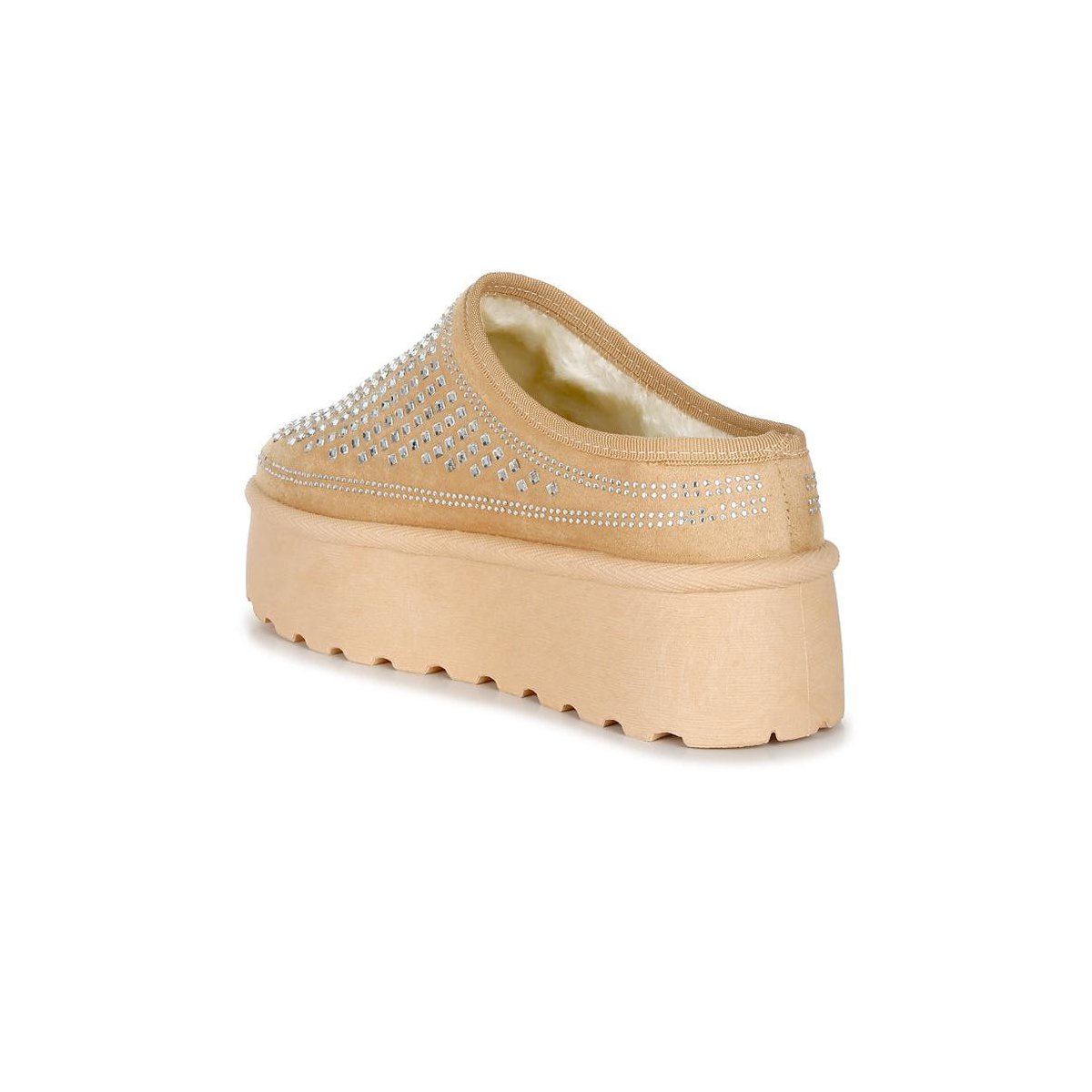 Обувь London Rag Womens Kickles Rhinestones Embellished Platform Classic Slip-On 8 — фото 3