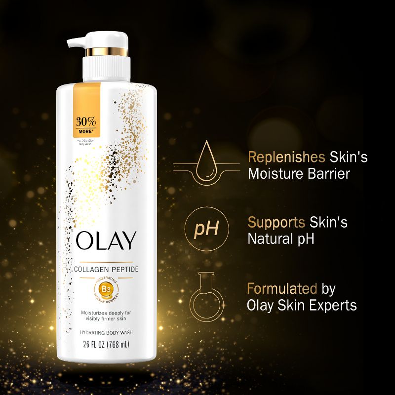 Olay Cleansing &#38; Firming Body Wash with Vitamin B3 and Collagen - Scented - 26 fl oz, 5 of 12