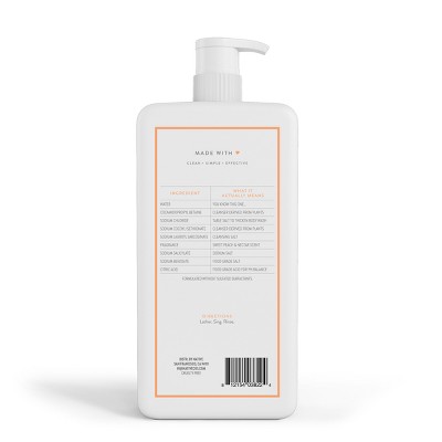 Native Body Wash with Pump - Sweet Peach &#38; Nectar - Sulfate Free - 36 fl oz_3