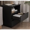 Lyngins 2 Drawers Nightstand with Fast USB C Charging Station,End Table for Bedroom,Living Room - 4 of 4