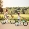 Safstar 18" Kid's Bike with Height-Adjustable Handlebar & Saddle, Handbrake & Coaster Brake, Detachable Training Wheel, Gift for 4-8 Years Old Kids - 4 of 4