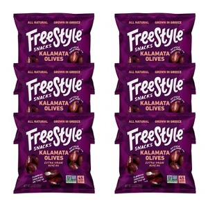 Freestyle Snacks Olive Snack Packs, Kalamata, 1.1oz (Pack of 6) - 1 of 4