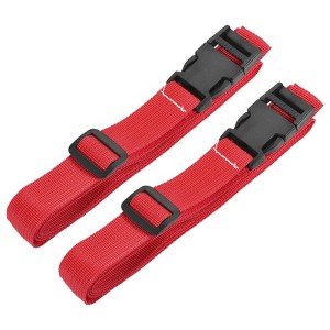 Unique Bargains Backpack Travel Adjustable Suitcase Belt with Quick Release Buckle 2 Pcs - 1 of 4
