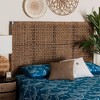 bali & pari Alise Seagrass and Mahogany Wood Headboard - 3 of 4