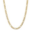 Black Bow Jewelry Men's 6.75mm, 14k Yellow Gold, Concave Figaro Chain Necklace - 2 of 4