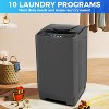 KRISRATE Portable Washing Machine 2.1 Cu.ft, 15.6Lbs Compact Washer with Drain Pump,10 Programs&8 Water Levels,LED Display for Apartment Dorm RV, Grey - 2 of 4