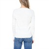 Women's Ribbed V Neck Faux Wrap Knit Surplice Sweater - Elodie - 2 of 2