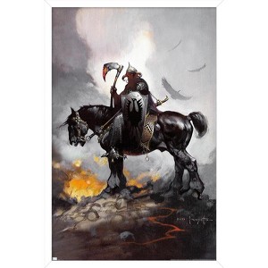 Trends International Frank Frazetta - Death Dealer 1 Framed Wall Poster Prints - 1 of 4