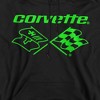 Men's Chevrolet Neon Green Corvette Pull-Over Hoodie - 2 of 4