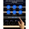 Built-in Red Wine Cellar CB-408B, 154 Bottles of Large Capacity, Double Temperature Area Precision Care, Black Glass Door - 2 of 4