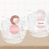Big Dot of Happiness Rose Gold Grad - Graduation Party Paper Beverage Markers for Glasses - Drink Tags - Set of 24 - 3 of 4