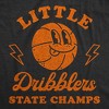 Little Dribblers Baby Bodysuit Funny Sarcastic Basketball Graphic Novelty Jumper For Infants - Crazy Dog Baby Bodysuit - 2 of 4