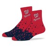 MLB Washington Nationals Adult Quarter Socks: Cushioned Heel & Toe, Knit Fabric - 2 of 3
