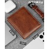 Paaaawaters Mens Wallet Genuine Leather Bifold RFID Blocking Wallet for Men - 2 of 4