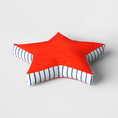 Star Shaped Throw Pillow White/Red/Blue - Sun Squad&#8482;