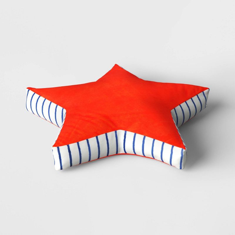 Star Shaped Throw Pillow White/Red/Blue - Sun Squad&#8482;, 2 of 4