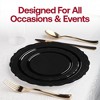 Smarty Had A Party Black Vintage Rim Round Plastic Wedding Value Set - 30 Sets - 3 of 4