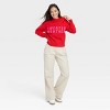 Women's Crewneck Slogan Sweater - A New Day™ - image 3 of 3