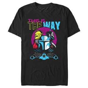 Men's Star Wars: The Mandalorian This is the Way Colorful T-Shirt - 1 of 4