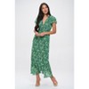 WEST K Women's Elizabeth Tiered Ruffle Sleeve Smocked-Back Maxi - 3 of 4