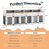 AMEERLIFE 95" Large Dog Crate Furniture with Storage Drawers, 3-Room Wooden Kennel for Medium & Large Dogs, TV Stand with Removable Divider - 2 of 4