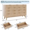 Dresser for Bedroom with 9 Drawers, 54" Large Modern Floor Chest of Drawers TV Stand Storage Cabinet for Bedroom Living Room - 2 of 4