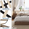 Twin Size Wood Platform Bed Frame,Wooden Bed Frame Without Headboard, Wood Slat Support - 3 of 4