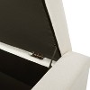 CAVINAS Rectangular Polyester Storage Ottoman Bench with Hinged Lid,Upholstered Storage Ottoman,Storage Benches for Living Room,Bedroom - 4 of 4
