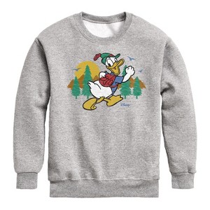Boys' - Disney - Mickey & Friends Graphic Long Sleeve Fleece Sweatshirt - 1 of 4