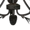 Vaxcel Sierra 3 - Light Chandelier in  Black Walnut - 3 of 4