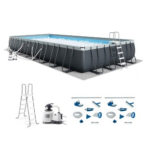 Intex 32ft x 16ft x 52in Rectangular Ultra XTR Pool & Maintenance Kit (2 Pack) - 1 of 4