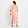 Women's Eyelet Maxi A-Line Dress - Future Collective - 2 of 3