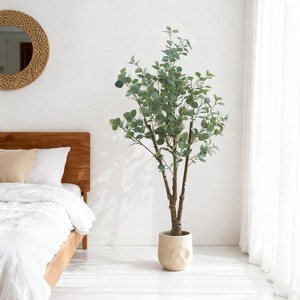 Coucheta 6/7FT Artificial Tree in Planter, Realistic Faux Potted Plant for Indoor Outdoor Home Office Decor, Maintenance-Free - 1 of 4