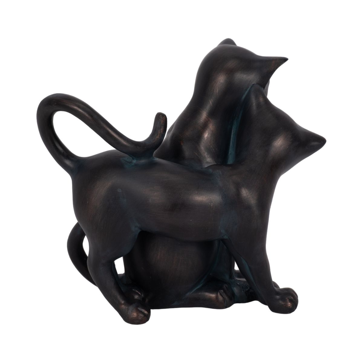 Decorative Cat with Figurine for Garden Decor - Whimsical Resin Figurine for Front Porch,Yard, Flower Bed Display - thumbnail 8