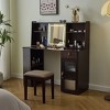 CAVINAS Makeup Vanity with Stool Adjustable Lighting Mirror Vanity Desk with Mirror Set Bedroom Furniture Vintage Vanity for Bedroom - 2 of 4