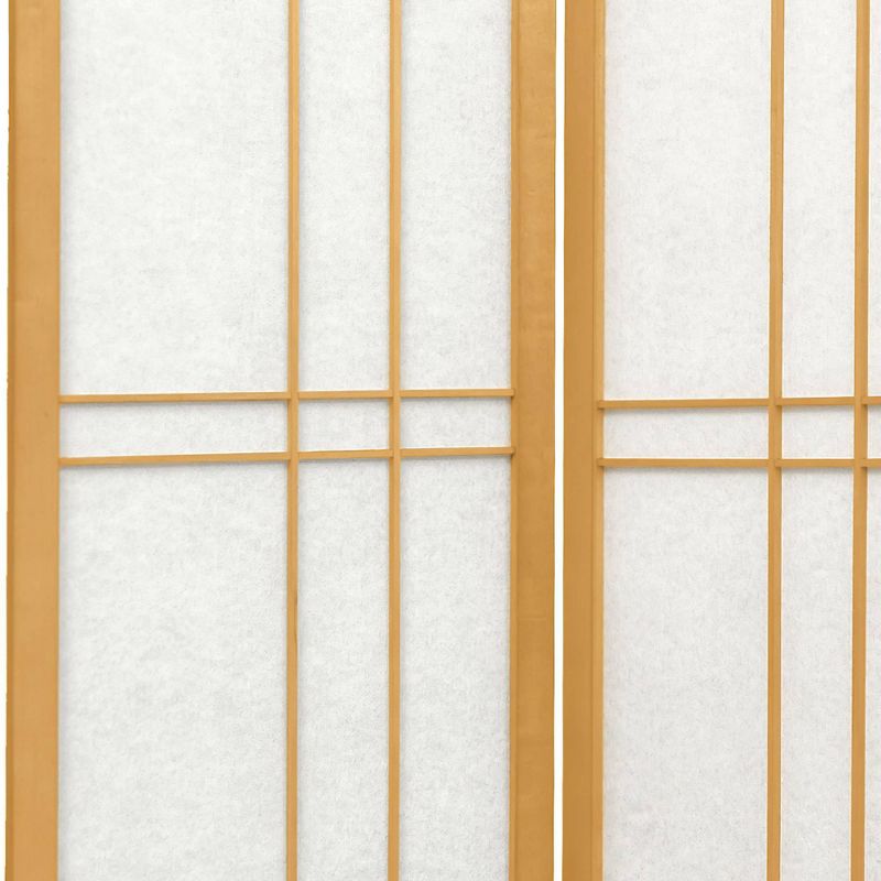7 ft. Tall Eudes Shoji Screen - Natural (4 Panels), 4 of 6