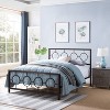 GDFStudio Anuta Queen Size Modern Iron Platform Bed Frame - 2 of 4