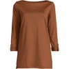 Lands' End Women's Supima Cotton Adjustable 3/4 Sleeve Boatneck Tunic - 3 of 4