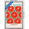 Trends International Reinders: Fruit Market - Red Oranges Framed Wall Poster Prints Barnwood Framed Version 22.375" x 34" - 3 of 4