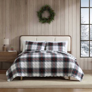 Eddie Bauer Holiday Plaid Quilt Bedding Set Red - 1 of 4