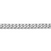 Black Bow Jewelry Men's 5.75mm, 14k White Gold, Flat Beveled Curb Chain Bracelet - 2 of 4