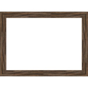 Amanti Art Regis Barnwood Mocha Narrow Framed Dry Erase Magnetic Board - 1 of 4