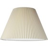 Springcrest Set of 2 Knife Pleat Empire Lamp Shades Beige Large 10.75" Top x 22" Bottom x 15.5" High Spider with Harp and Finial - 3 of 4