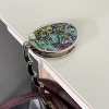 Wrapables Stylish Purse Hook Hanger, Foldable Handbag Table Hanger, Irises - 4 of 4