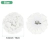 Unique Bargains Alloy Satin Fabric Big Rose Flower Dainty Brooches Pin 1 Pc - 3 of 4