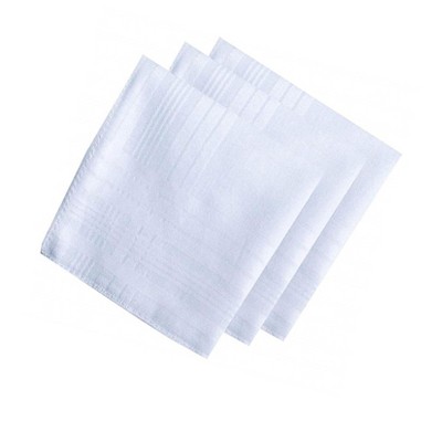 Men's Formal White Extra Soft Finish Handkerchief : Target