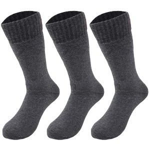 Winter Socks for Men 3 Pairs, Seamless Toe Reinforced Heel Shoe Size 8-11.5 - 1 of 4