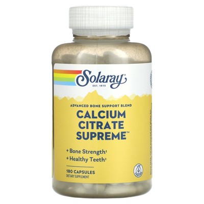 Solaray Calcium Citrate Supreme, 180 Capsules